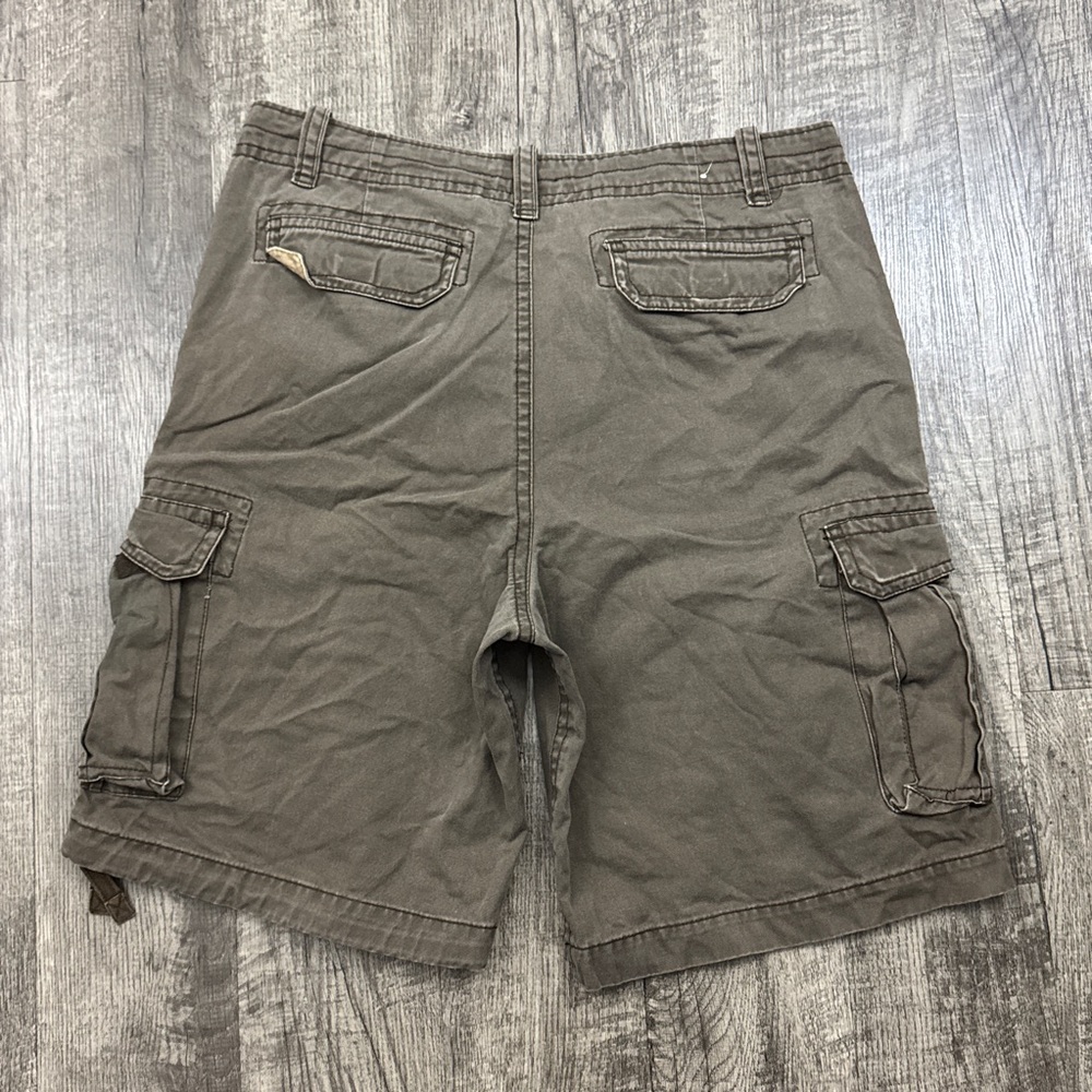 Vintage Y2K Aeropostale Brown Cargo Baggy Shorts - Picture 2 of 7